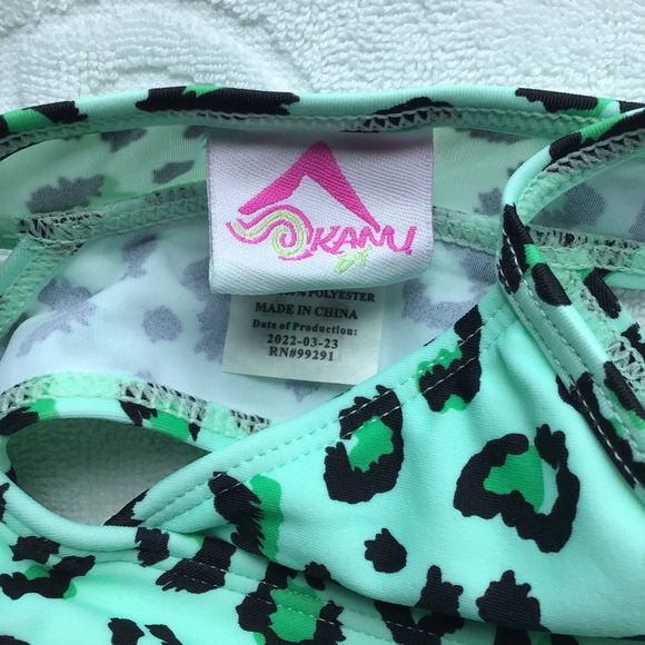 Kanu Surf Beach Leopard Tankini Set - Size 6 - Picture 3 of 6